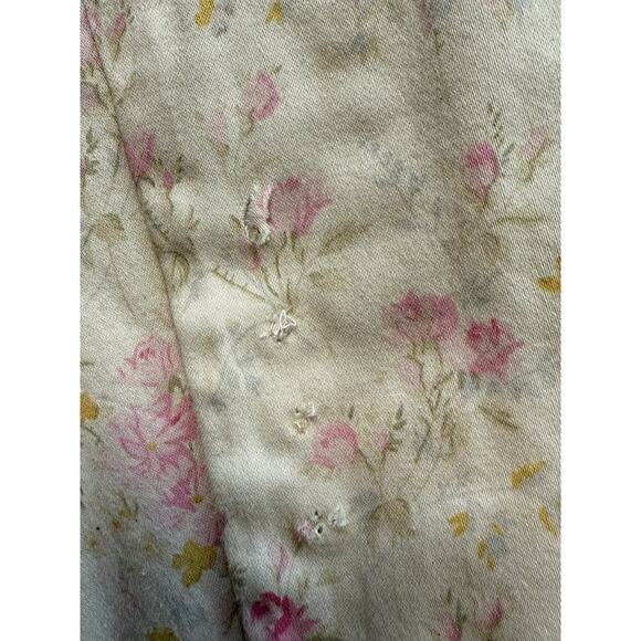Women's CHAPS Cotton Soft Floral Print Short Jacket Blazer Cottage Size Large L - Picture 12 of 14